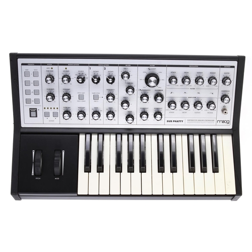 56 - Chris Cross (Ultravox) - Moog Sub Phatty Subtractive analogue synthesizer keyboard, made in USA, ser... 