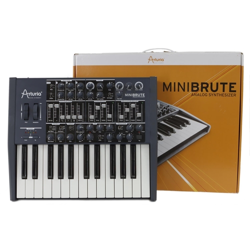 59 - Chris Cross (Ultravox) - Arturia Mini Brute analogue synthesizer keyboard, boxed, ser. no. 131219600... 