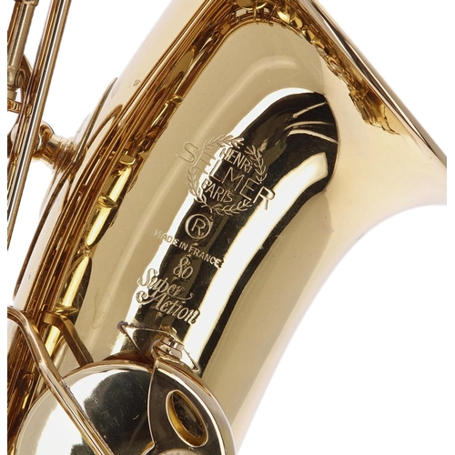 70 - Chris Cross (Ultravox) - 1985 Selmer Super Action 80 gold lacquered alto saxophone, made in France, ... 