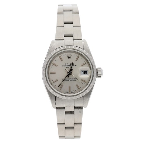 556 - Rolex Oyster Perpetual Date lady's  stainless steel wristwatch, reference no. 79240, serial no. P676... 