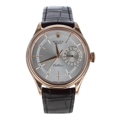 573 - Rolex Cellini Date 18ct Everose automatic  gentleman's wristwatch, reference no. M50515, serial no. ... 