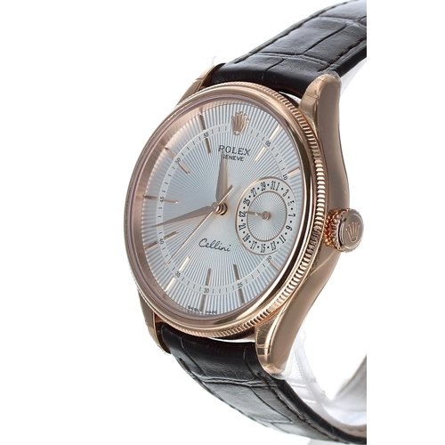 573 - Rolex Cellini Date 18ct Everose automatic  gentleman's wristwatch, reference no. M50515, serial no. ... 