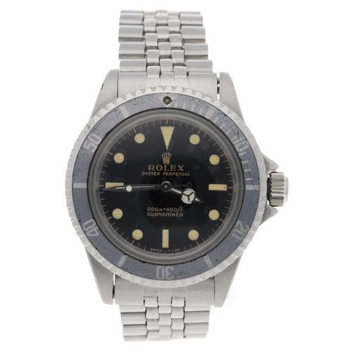 575 - Fine Early Rolex Oyster Perpetual Submariner 'metres first' dial stainless steel gentleman's wristwa... 