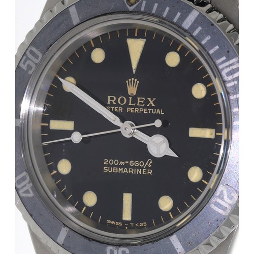 575 - Fine Early Rolex Oyster Perpetual Submariner 'metres first' dial stainless steel gentleman's wristwa... 