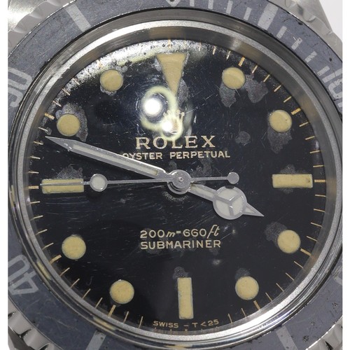 575 - Fine Early Rolex Oyster Perpetual Submariner 'metres first' dial stainless steel gentleman's wristwa... 