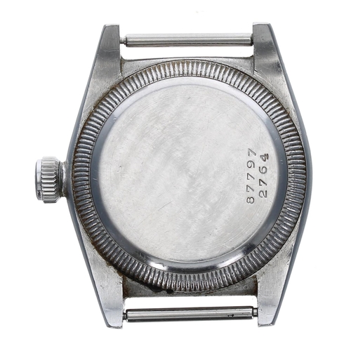 569 - Rolex Oyster Perpetual Chronometer 'bubble-back' stainless steel wristwatch, reference no. 2764, cas... 