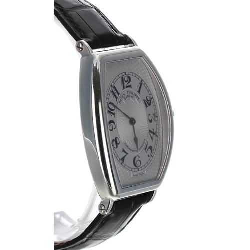 583 - Fine Patek Philippe Gondolo platinum gentleman's wristwatch, reference no. 5098P-001, movement no. 3... 