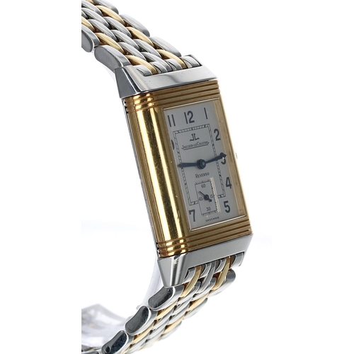 587 - Jaeger-LeCoultre Reverso Grande Taille 18ct and stainless gentleman's wristwatch, reference no. 270.... 