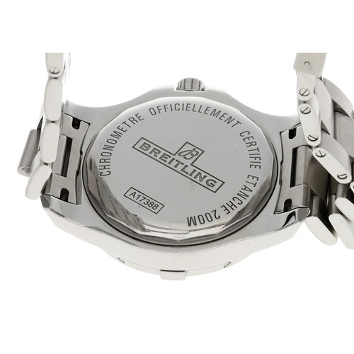 617 - Breitling Colt Chronometre automatic stainless steel gentleman's wristwatch, reference no. A17388, s... 