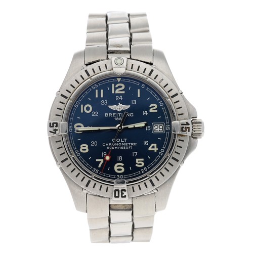 620 - Breitling Colt Quartz Chronometre stainless steel gentleman's wristwatch, reference no. A74350, seri... 