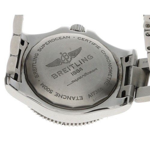 621 - Breitling SuperOcean 42 Chronometer automatic stainless steel gentleman's wristwatch, reference no. ... 