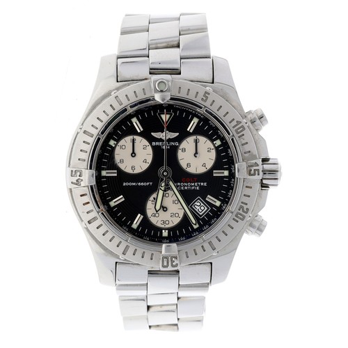 625 - Breitling Chrono Colt Chronometre stainless steel gentleman's wristwatch, reference no. A73380, seri... 