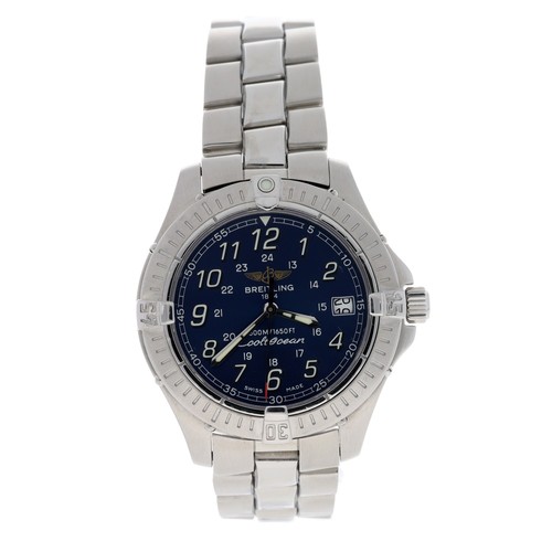 626 - Breitling Colt Ocean 500m/1650ft stainless steel gentleman's wristwatch, reference no. A64350, seria... 