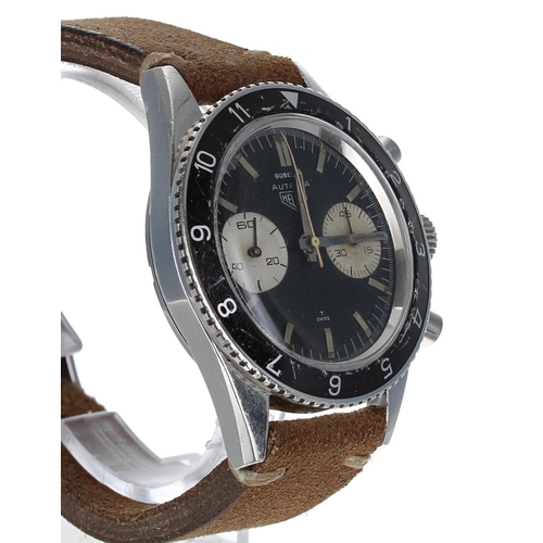 639 - Heuer Autavia Chronograph stainless steel gentleman's wristwatch retailed by Gubelin, reference no. ... 