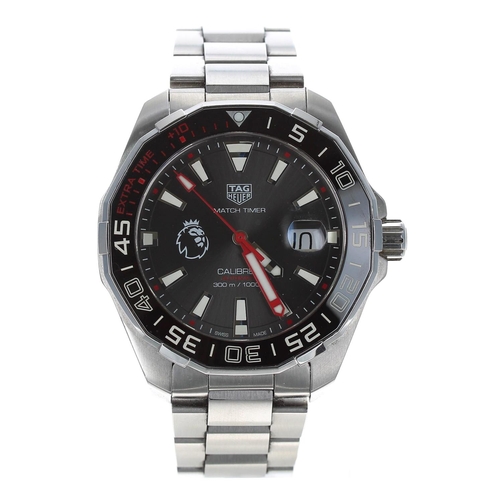 641 - Tag Heuer Aquaracer Match Timer 'Premier League' Calibre 5 automatic stainless steel gentleman's wri... 