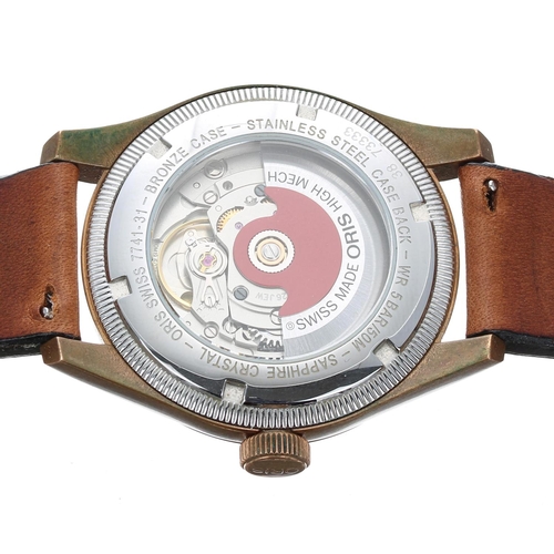 664 - Oris Big Crown Pointer Date 80th Anniversary Edition automatic bronze and stainless steel gentleman'... 