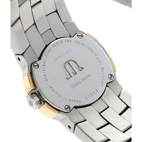 684 - Maurice Lacroix Intuition stainless steel and gold lady's wristwatch, reference no. 59858, circa 200... 