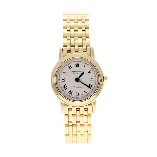 690 - Raymond Weil Geneve Toccata gold plated and stainless steel lady's wristwatch, reference no. 5364, c... 