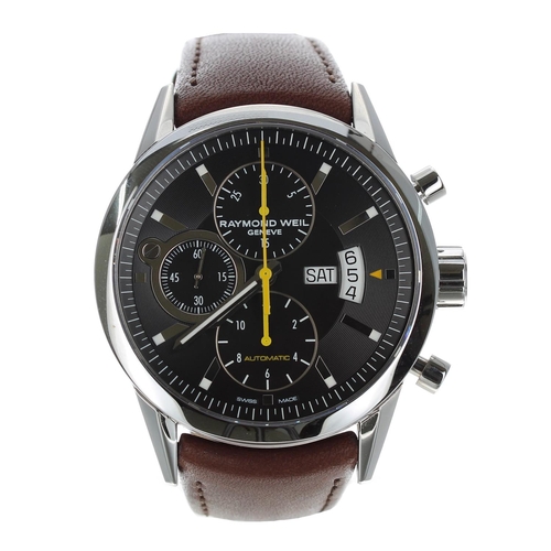 705 - Raymond Weil Geneve Freelancer Chronograph automatic stainless steel gentleman's wristwatch, referen... 