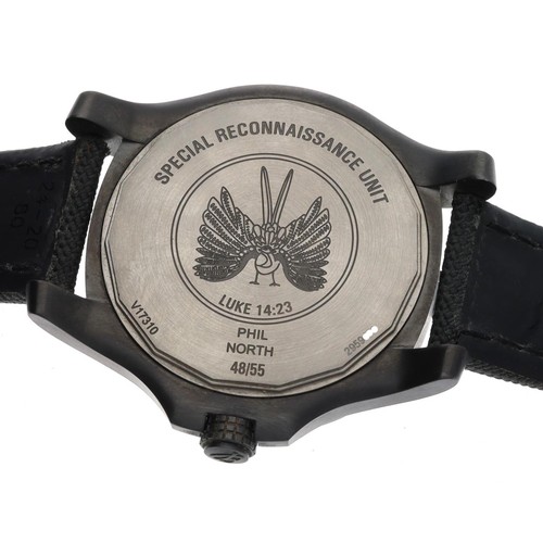 735 - Rare and Unique Breitling Avenger Blackbird 'Special Reconnaissance Unit' Limited Edition DLC titani... 