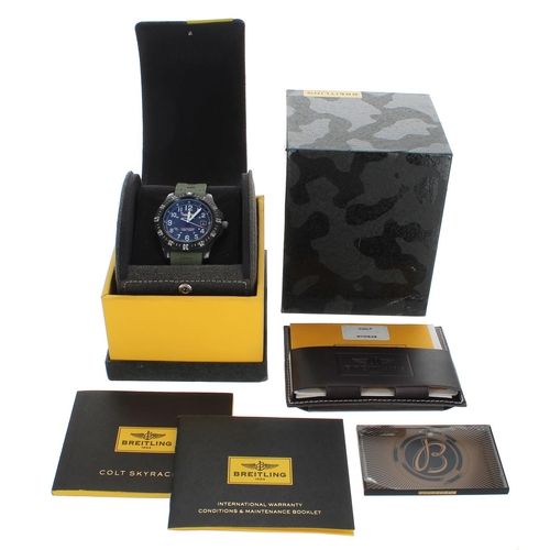 631 - Breitling Colt Skyracer Chronometre 100m/330ft gentleman's wristwatch, reference no. X74320, serial ... 