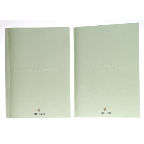 766 - Rolex - Two Rolex Oyster Perpetual catalogue booklets, circa 2008 and 2010; each with Rolex Oyster P... 