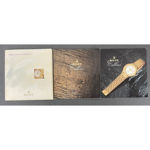 772 - Rolex - Rolex Cellini catalogue, circa 1992; together with a Rolex Cellini leaflet, circa 1990 and R... 