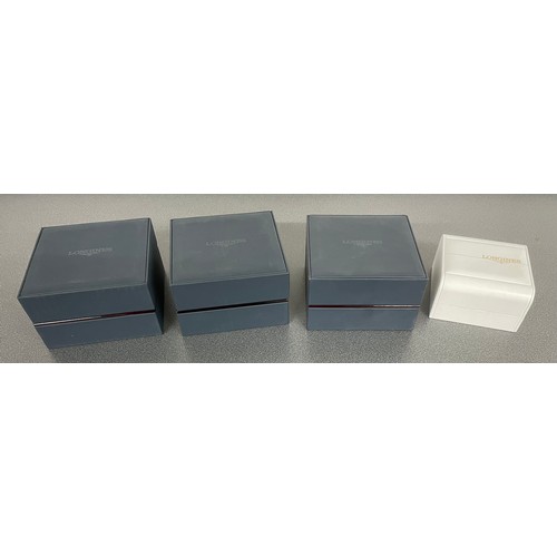 796 - Four Longines wristwatch boxes