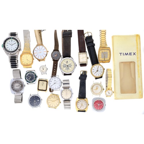 815 - Quantity of assorted Timex wristwatches; together with a Timex wristwatch case and Sekonda and Kelst... 