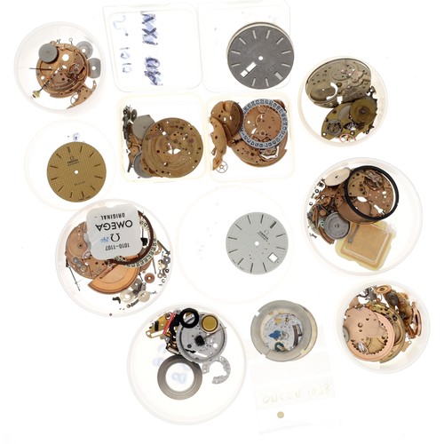 827 - Omega - Quantity of Omega wristwatch movements for repair/assembly or spares