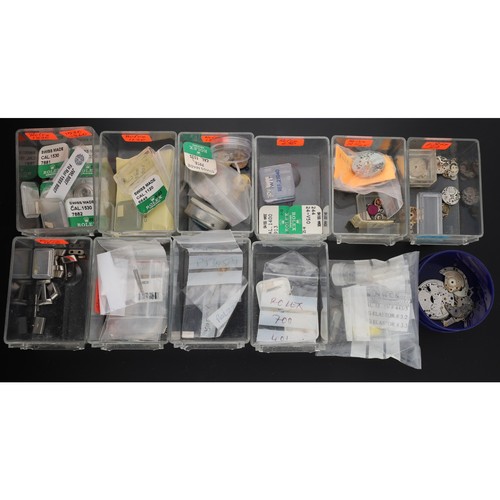 838 - Rolex - Quantity of assorted wristwatch parts to include cal. 2235, cal. 1120, 1400, 1530, 1520,... 