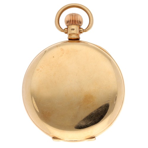 921 - George V 9ct lever half hunter pocket watch, Birmingham 1924, H. Williamson (Coventry) 'Warranted En... 