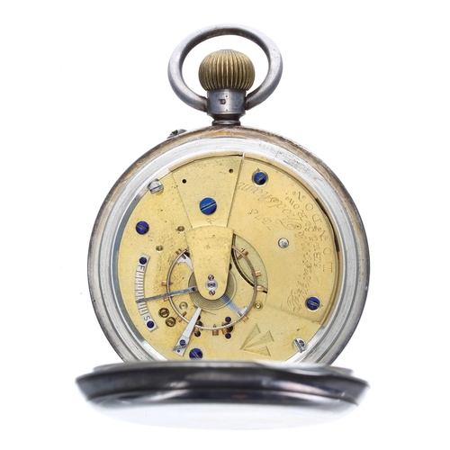 744 - Parkinson & Frodsham, London - rare military issue silver pocket watch, no. 7376, Birmingham 190... 