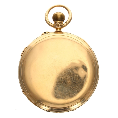 930 - Thomas Russell, Liverpool - good 18ct centre second hunter pocket watch, Chester 1900, three quarter... 