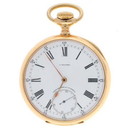 880 - Fine Patek, Philippe & Cie, Genéve 18ct Chronometro Gondolo pocket watch, circa 1910, the gilded... 