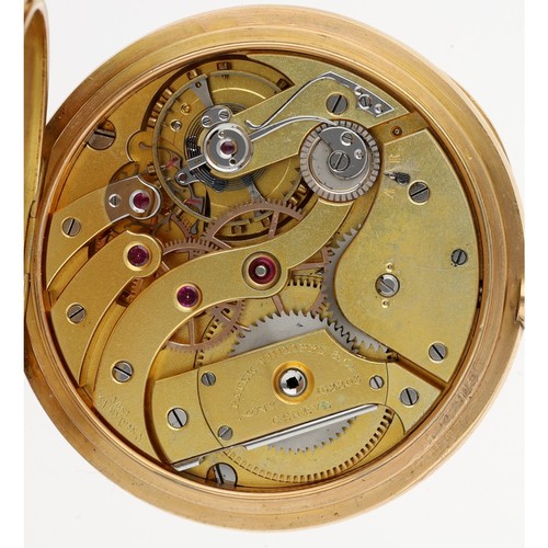 880 - Fine Patek, Philippe & Cie, Genéve 18ct Chronometro Gondolo pocket watch, circa 1910, the gilded... 