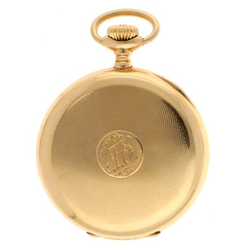 880 - Fine Patek, Philippe & Cie, Genéve 18ct Chronometro Gondolo pocket watch, circa 1910, the gilded... 