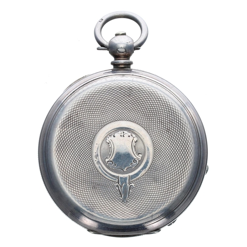 898 - Kendal & Dent, London - silver (0.935) lever pocket watch, three quarter plate lever movement wi... 