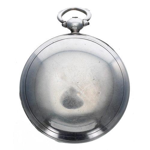 908 - Row, Alton - William IV silver verge hunter pocket watch, London 1834, signed fusee movement no. 155... 