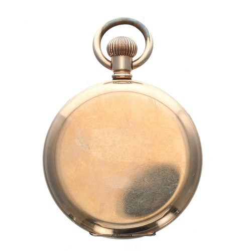 934 - Astral gold plated lever hunter pocket watch, signed three quarter plate 7 jewel movement, no. 20004... 