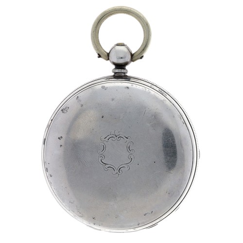 876 - Frodsham & Baker, Gracechurch Street, London - 19th century silver fusee lever pocket watch, Lon... 