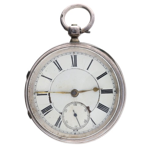 951 - Thomas Yates, Preston - silver fusee lever pocket watch, Chester 1903, the movement signed Thos Yate... 