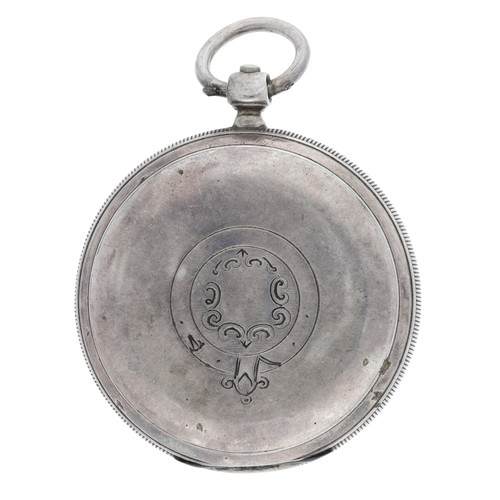 951 - Thomas Yates, Preston - silver fusee lever pocket watch, Chester 1903, the movement signed Thos Yate... 