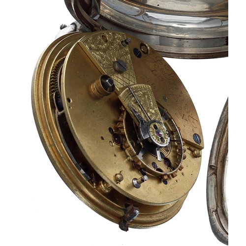 956 - John Forrest, London - Victorian silver fusee lever pocket watch, London 1875, signed movement, no. ... 