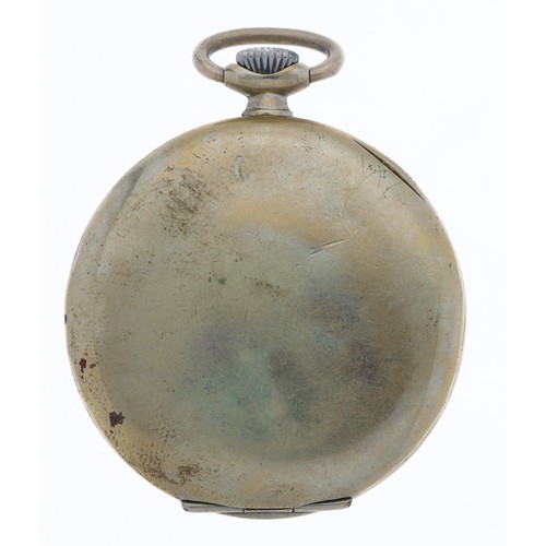 960 - Omega nickel cased lever pocket watch, serial no. 11105xxx, circa 1947, signed 15 jewel movement wit... 