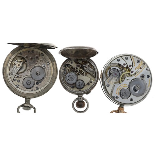 989 - Northern Goldsmiths Co. Newcastle lever pocket watch movement with 9ct stem and bow, 15 jewel timed ... 