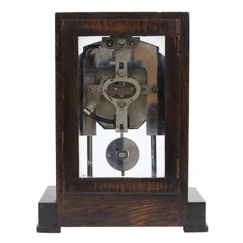 1108 - Unusual Bulle electric mantel clock, the 3