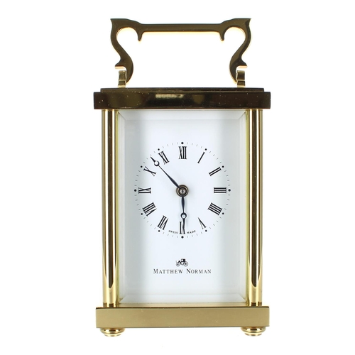 1218 - Matthew Norman carriage clock timepiece, 6