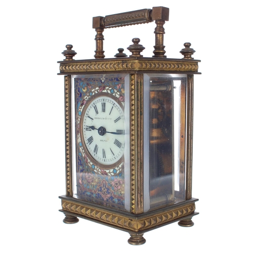 1232 - Decorative carriage clock timepiece, the 1.75