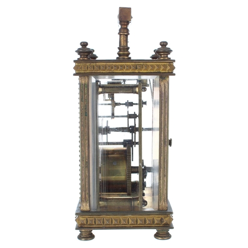 1232 - Decorative carriage clock timepiece, the 1.75